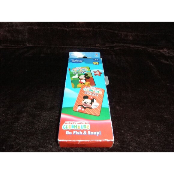 NEW by DISNEY, MICKEY MOUSE CLUBHOUSE "GO FISH" AND "SNAP" CARD GAMES - Picture 1 of 8